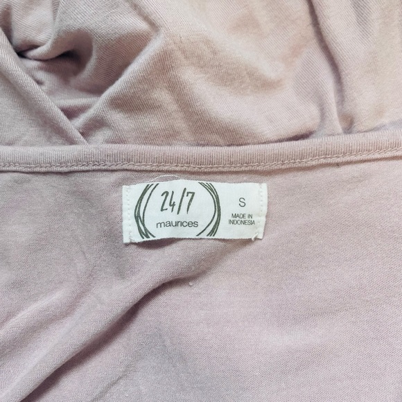 Maurices 24/7 Blush Pink Lace Strappy Front Tank Top Small Women’s - Picture 9 of 11